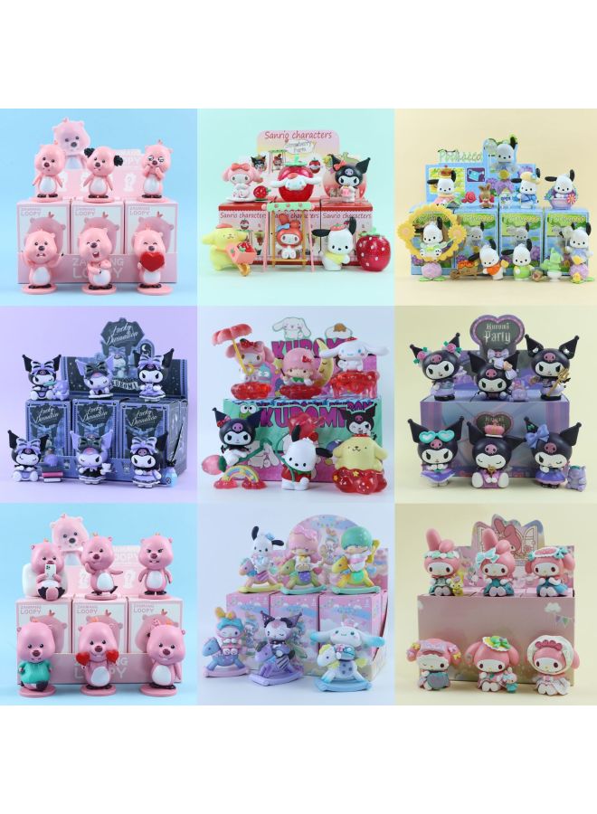 Sanli Gull Series Blind Box End Box Library Fall Mi Pacha Dog Strawberry Bear Winnie The Poodle Little Blind Boxed Gift Wholesale-Color:6 Types Of Strawberry Manor (bag + Blind Box)  - Image 2