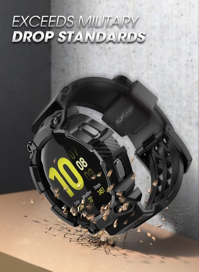 SupCase حافظة سلسلة SUPCASE [يونيكورن بيتل برو] لساعات جالاكسي 4 [44 مم] إصدار 2021، حافظة واقية متينة مع أحزمة (أسود) - Image 5