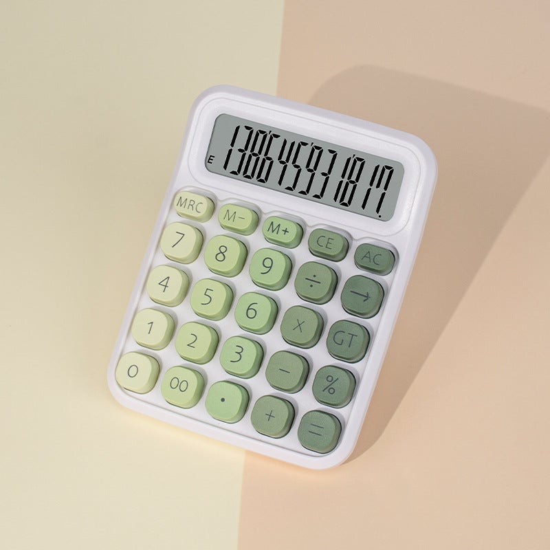 Color Mechanical Keyboard Calculator Dopamine Color High-Looking Internet Celebrity Office Computer Financial Special Calculator - Image 1