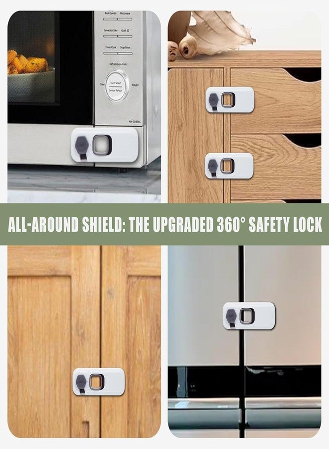 BLIXAR 5 Pack Child Proof Refrigerator Lock, Baby Safety Fridge & Freezer Door Latches with Adhesive, Baby Safety Locks for Cabinets, Cupboard, Ovens - Image 5