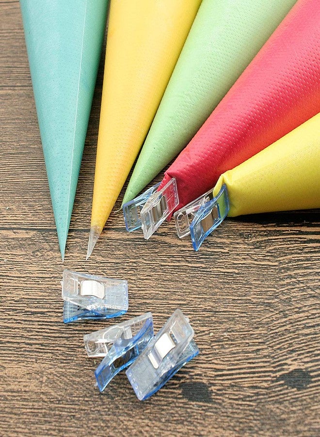 Weetiee Tipless Piping Bags - 100pcs 12-Inch Disposable Piping Pastry Bag for Royal Icing/Cookies Decorating - Best Frosting Icing Bags Cookie/Cake Decorating Tools - Bonus 2 Clips &1 Scriber Needle - Image 5