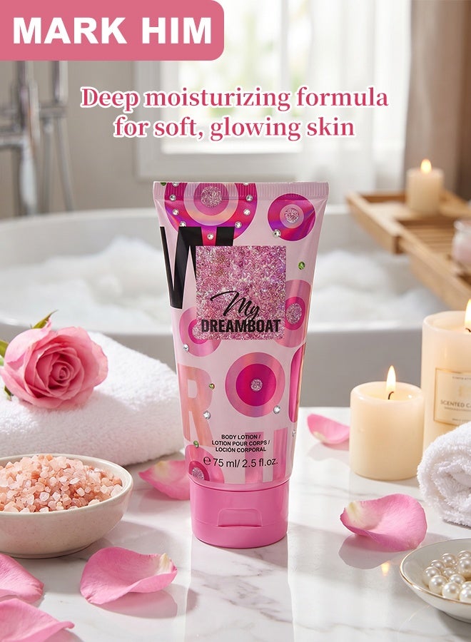 MARK HIM Women’s Floral Scent Fragrance Gift Set, 85ml Body Mist & 75ml Scented Body Lotion 2-Piece Kit, Soft Long-Lasting Floral Perfume & Moisturizing Lotion Combo, Luxury Self-Care Gift for Her - Image 4