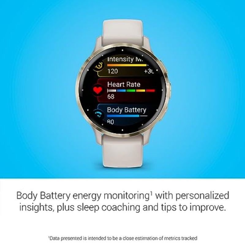 Venu 3S - 41mm, Ivory AMOLED Fitness Smartwatch with Touchscreen Up to 14 Days of Battery Life Lightweight Design, Advanced Health and Wellness Features Builtin Speaker andMicrophone - Image 4