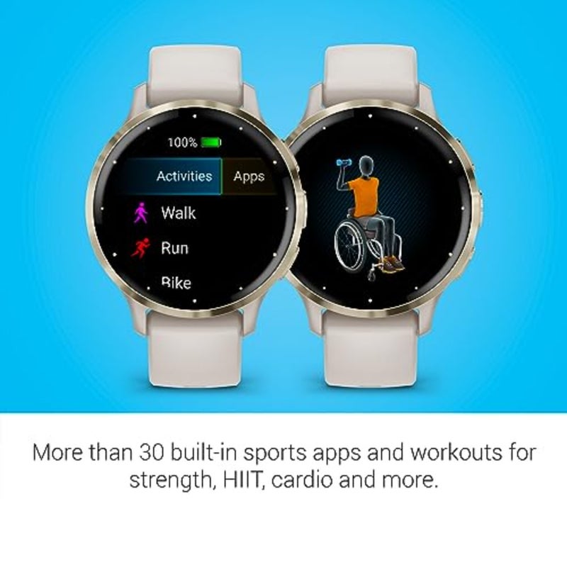 Venu 3S - 41mm, Ivory AMOLED Fitness Smartwatch with Touchscreen Up to 14 Days of Battery Life Lightweight Design, Advanced Health and Wellness Features Builtin Speaker andMicrophone - Image 5