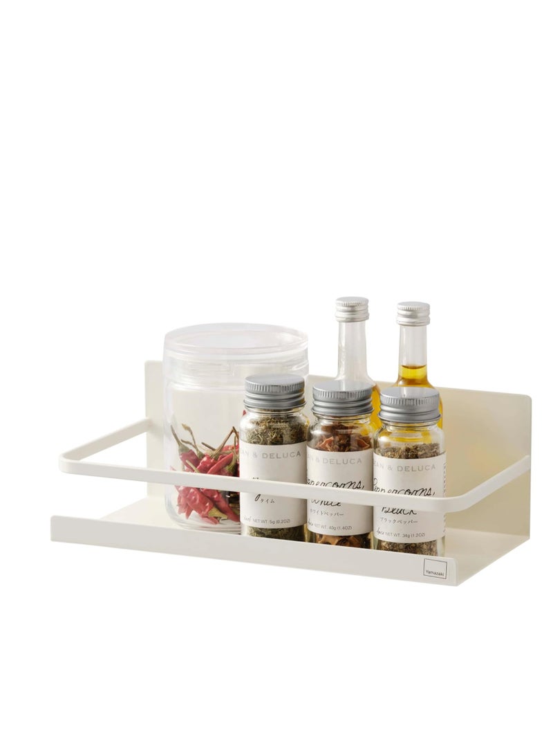 Magnetic Spice Rack Organizer Single Tier Refrigerator Spice Storage Shelf, Easy to Install The Side of The Refrigerator Can Hold spices, Jar of Olive Oil - Image 1