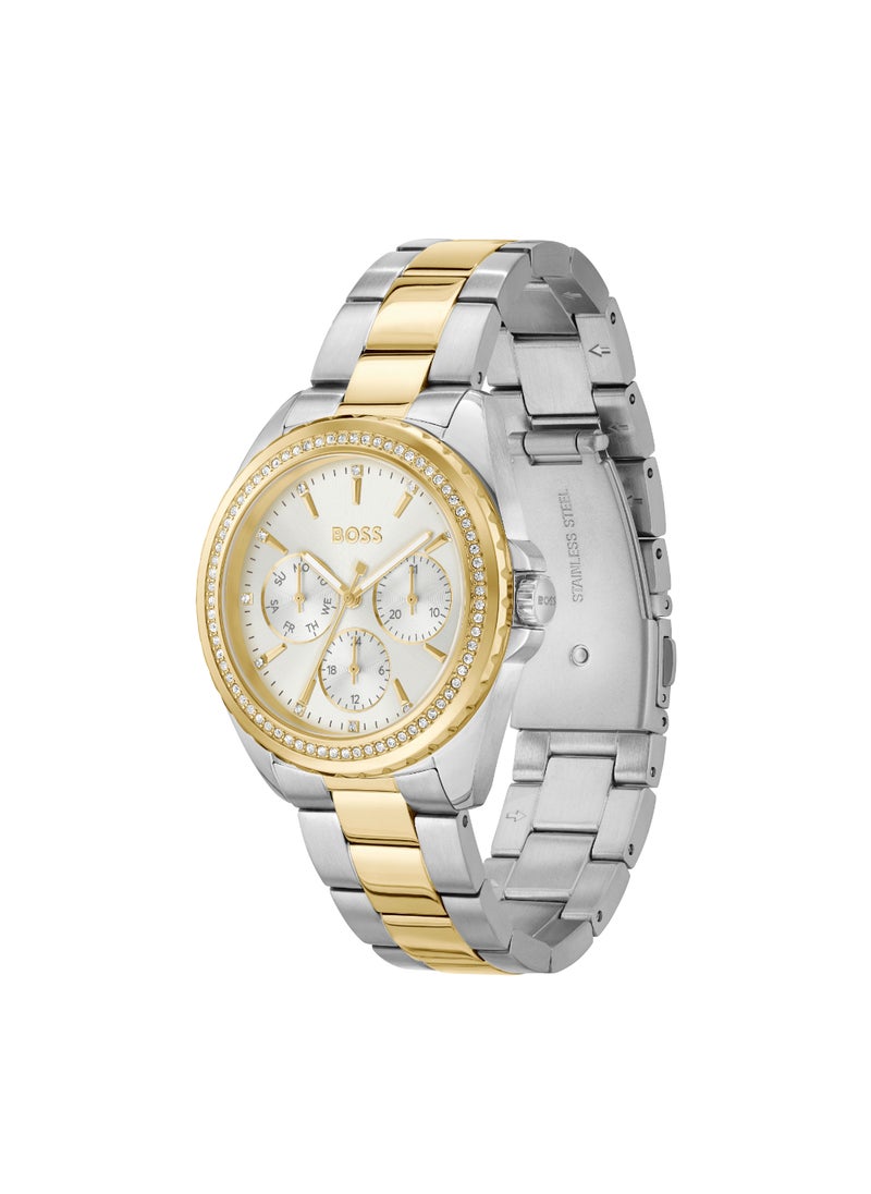 HUGO BOSS HUGO BOSS WATCH ROUND ANALOG WOMEN'S SILVER WHITE CASE WATCH - 1502713  - Image 1