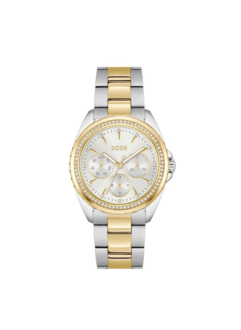 HUGO BOSS HUGO BOSS WATCH ROUND ANALOG WOMEN'S SILVER WHITE CASE WATCH - 1502713  - Image 3