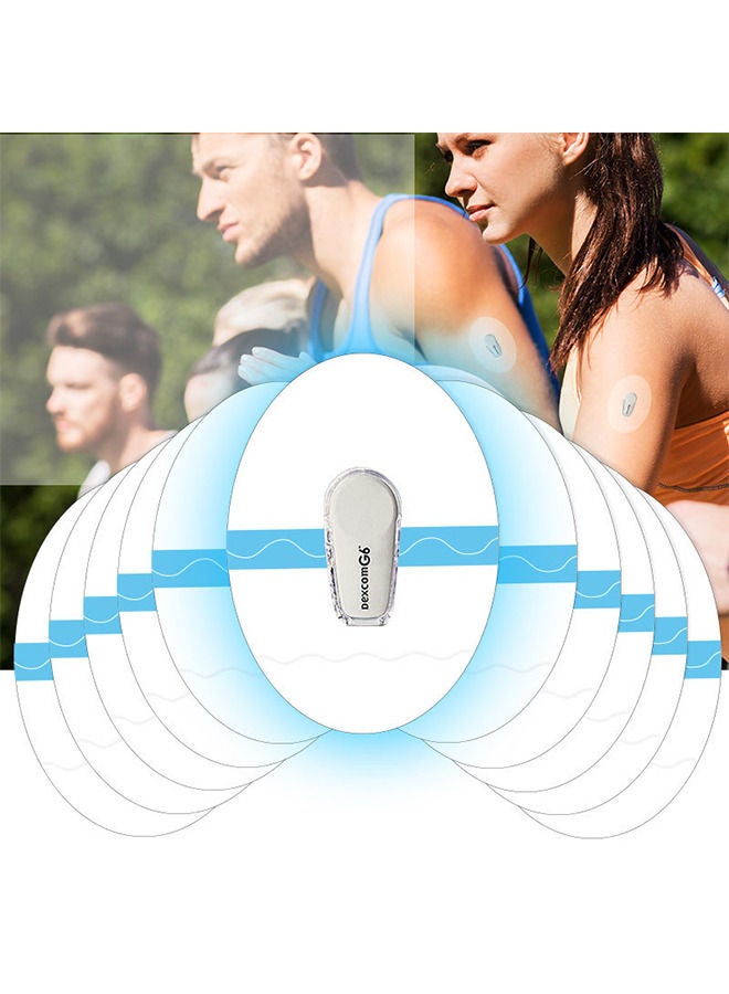 20 بقع لاصقة حزمة لمستشعر Dexcom G6 يغطي ملصقًا مقاومًا للماء ، شريط فيلم واضح - Image 2