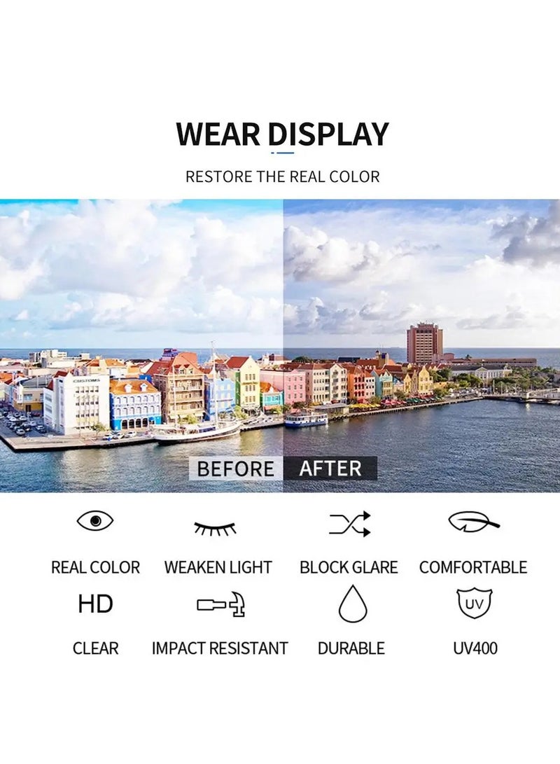 Youque New Rimless Fashion Trend Sunglasses Personalized Sunglasses UV Protection Unisex - Image 4