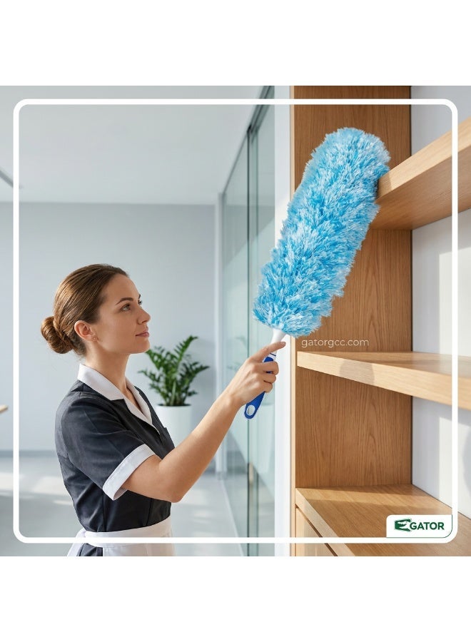 GATOR Microfiber Duster | Multi-Surface Dust Cleaning Tool | Soft Reusable Household & Commercial Duster | 60 cm | Assorted Colors - Image 5