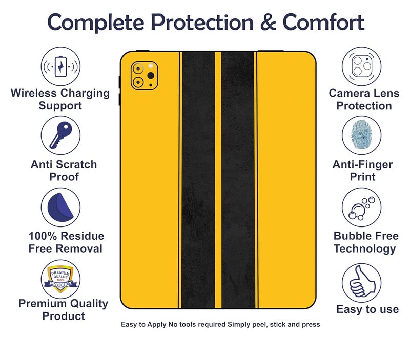 WRAP CRAFT Skin Compatible with iPad Pro 12.9 inch 6th Generation, 2022 Skin Revamp Your tablet's Style with This Protective & Fashionable Tablet Skin; DP-070 - Image 3