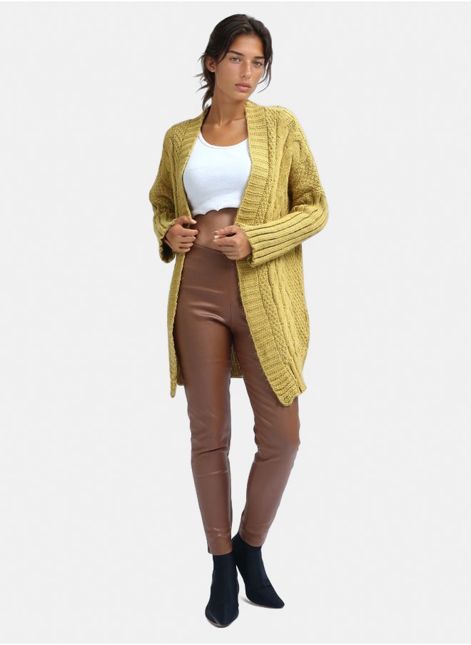 RAVIN Knitted Open Neckline Winter Cardigan  - Image 5