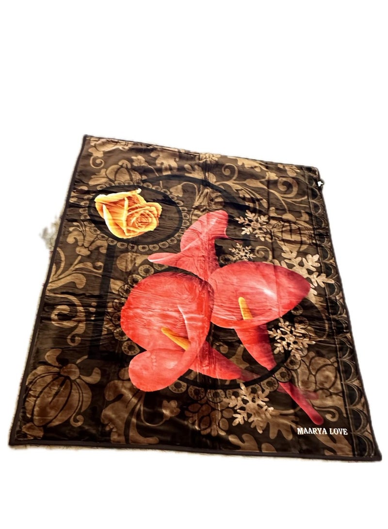 MAARYA LOVE 2 PLY SUPER SOFT EMBOSSED BLANKET - Image 3