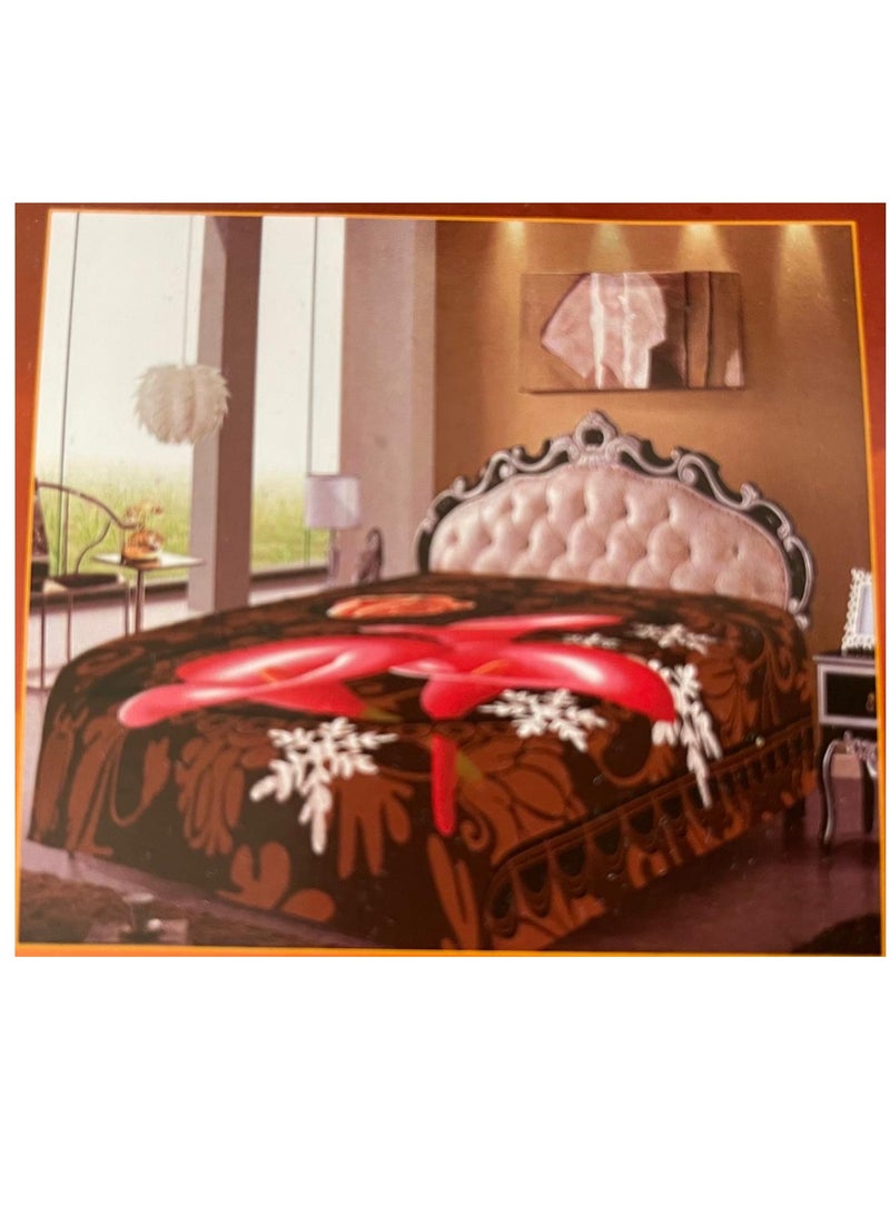 MAARYA LOVE 2 PLY SUPER SOFT EMBOSSED BLANKET - Image 5