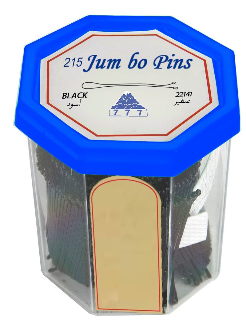 Bobby Pins Set Black  Small 215pcs (Color may vary) - Image 1