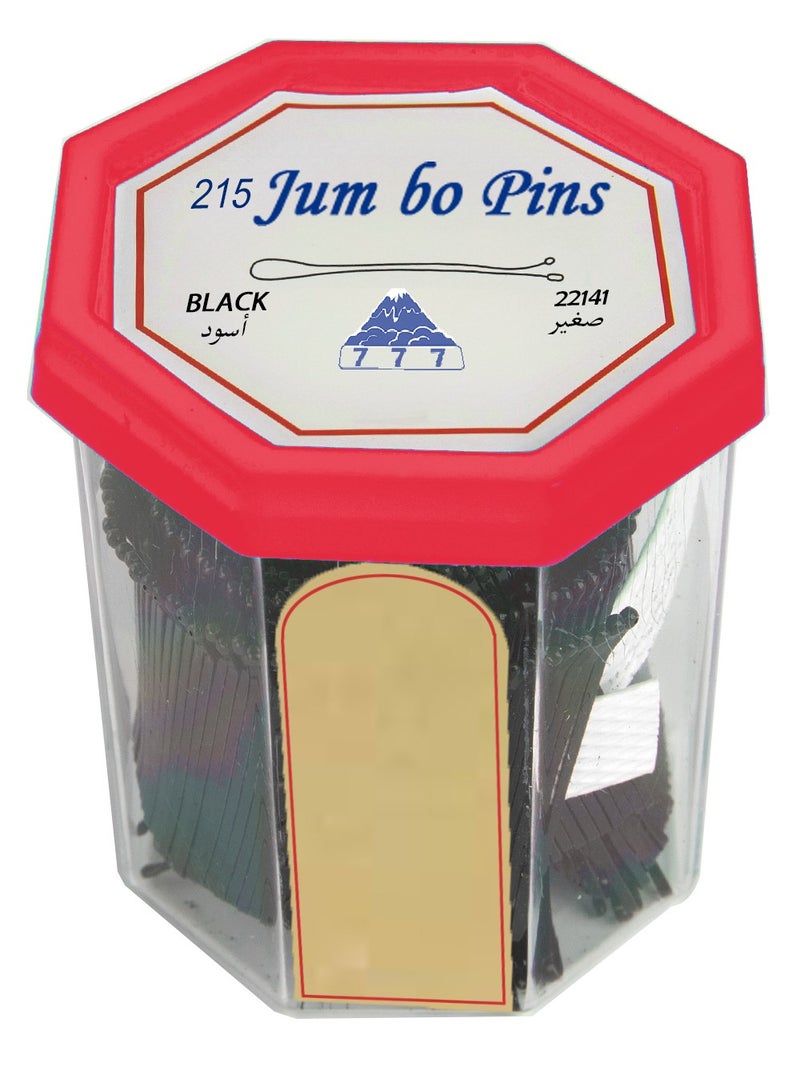 Bobby Pins Set Black  Small 215pcs (Color may vary) - Image 3