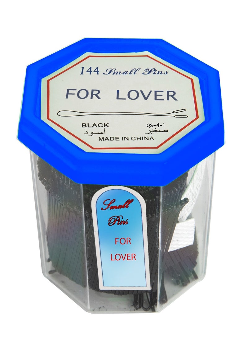 FOR LOVER Bobby Pins Set Black  Small 144pcs (Color may vary)  - Image 1