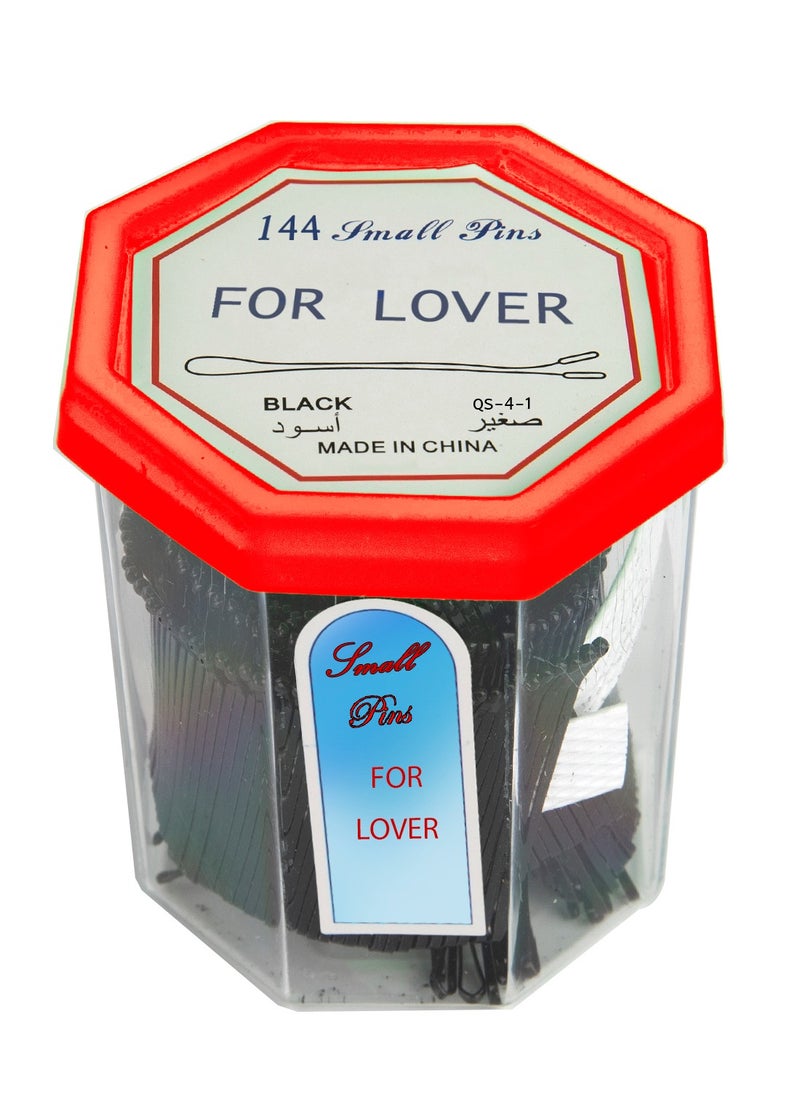 FOR LOVER Bobby Pins Set Black  Small 144pcs (Color may vary)  - Image 3