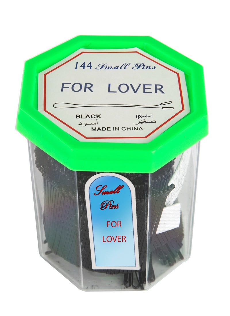 FOR LOVER Bobby Pins Set Black  Small 144pcs (Color may vary)  - Image 5
