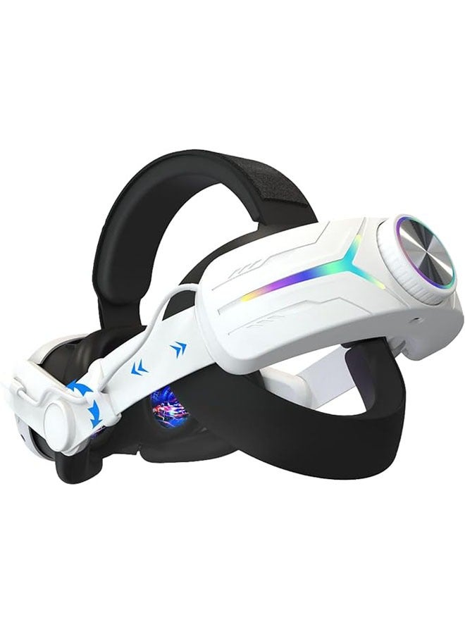 Meta quest 3 headband battery compatible with Quest 3-8000mAh adjustable battery strap with RGB light for enhanced support and extended playtime - Image 1
