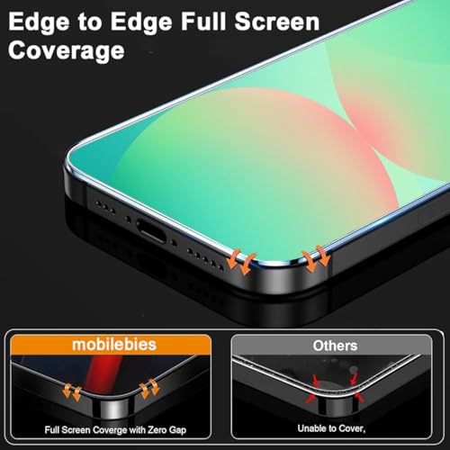 Mobilebies® Premium Tempered Glass Screen Protector Guard For Samsung A17 5G (6.7 Inch, Pack of 2) | HD Clear Glass Edge to Edge Coverage With Easy to installation kit - Image 3