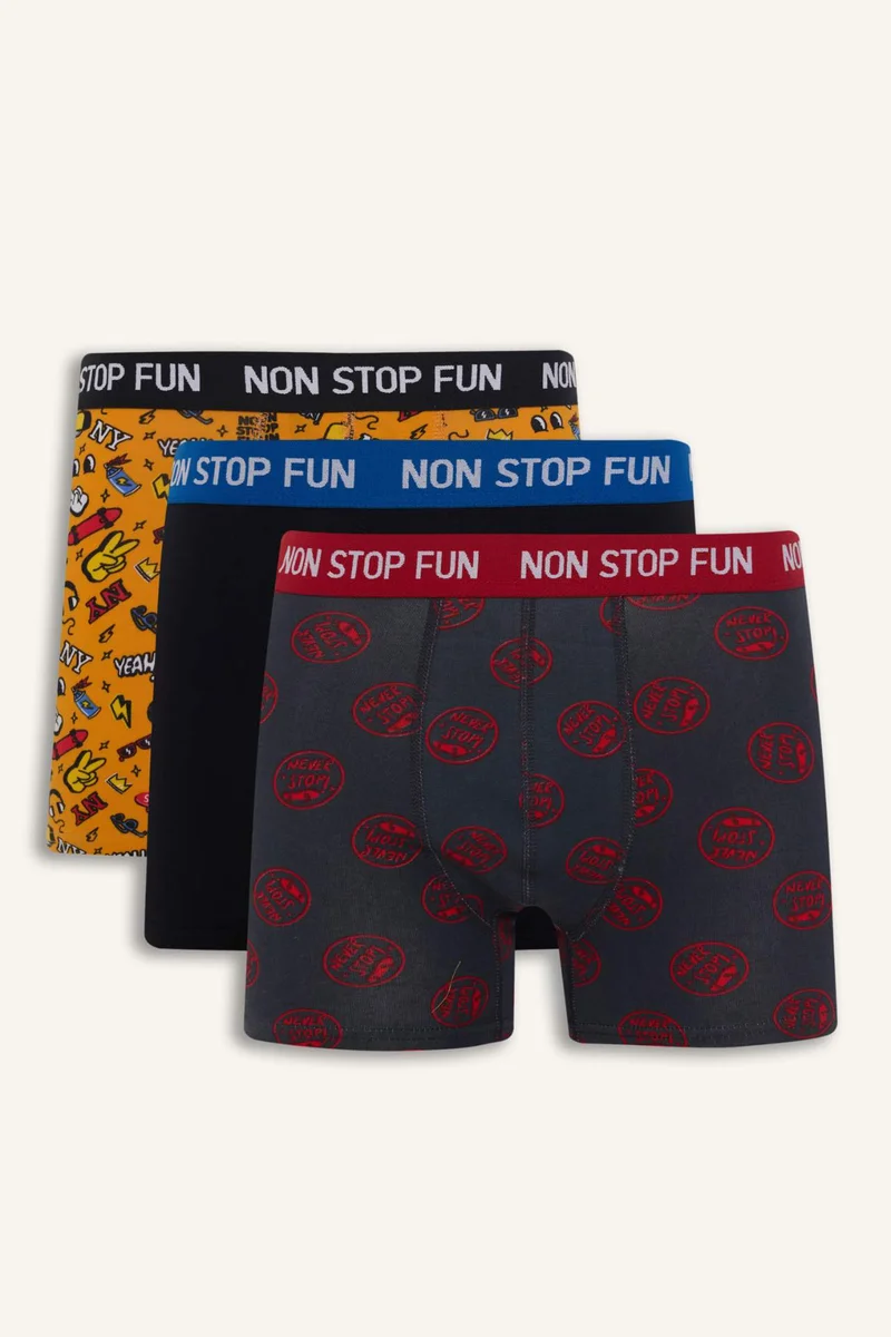 ديفاكتو Regular Fit Printed 3 piece