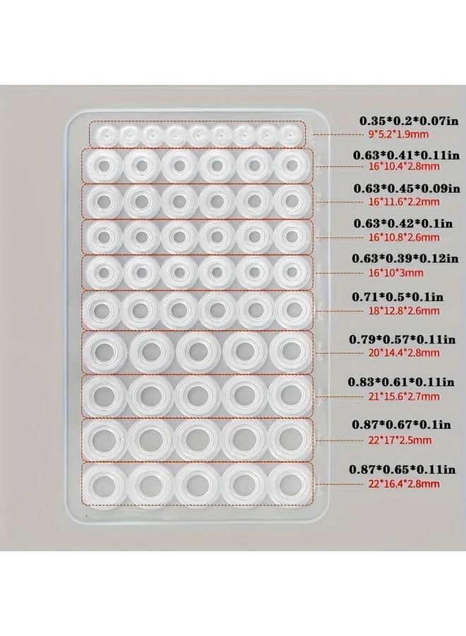 60PCS Silicone O Ring Seals For Faucet Repair Leak Proof Plumbing Washer Gaskets - Image 1