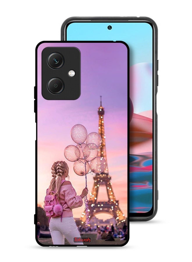 Tolwak Xiaomi Redmi Note 12 Protective Case Cover Girl Holding Balloons - Image 1