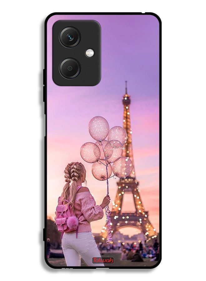 Tolwak Xiaomi Redmi Note 12 Protective Case Cover Girl Holding Balloons - Image 2
