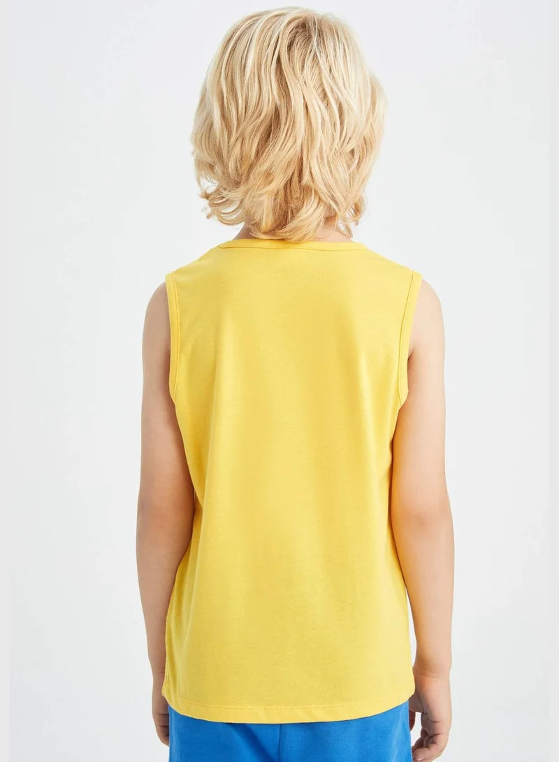 ديفاكتو Boy Regular Fit Crew Neck Sleeveless Vest