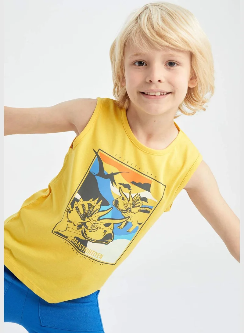 ديفاكتو Boy Regular Fit Crew Neck Sleeveless Vest