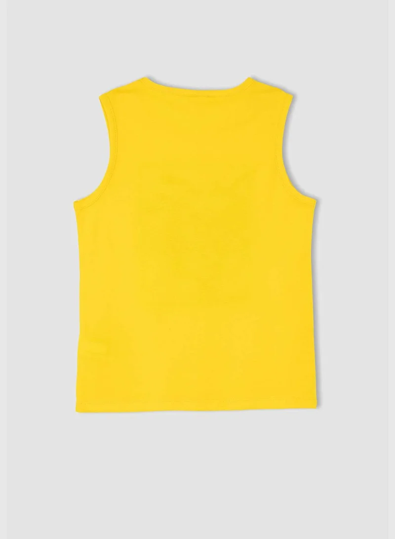 ديفاكتو Boy Regular Fit Crew Neck Sleeveless Vest