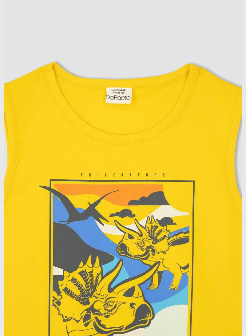 ديفاكتو Boy Regular Fit Crew Neck Sleeveless Vest