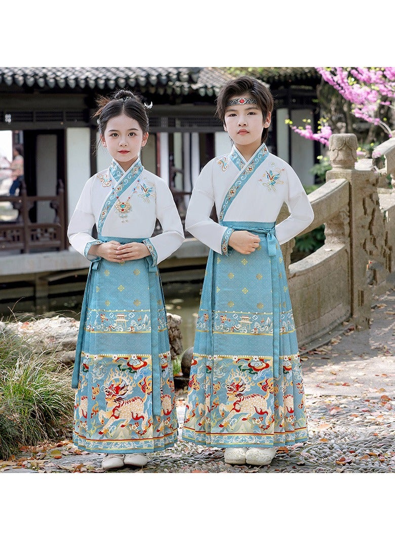 general Traditional Girl's Ancient Hanfu Costume - Elegant Princess Performance Dress for Stage, Cosplay & Cultural Events - Image 1