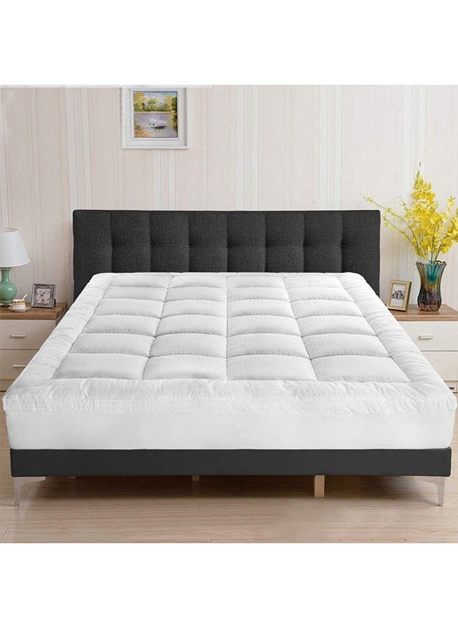 Cotton Super Lux King Size Mattress Topper 14 cm Rubber Edges - 180x200cm White - pzsku/Z60101EFE06DA1619E8F1Z/45/_/1725066069/371b3570-843d-40b0-8191-7d43cc994bc7