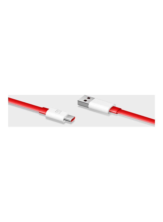 OnePlus 2-In-1 Type-C Warp Charge And Audio Cable Red/White/Silver - Image 4