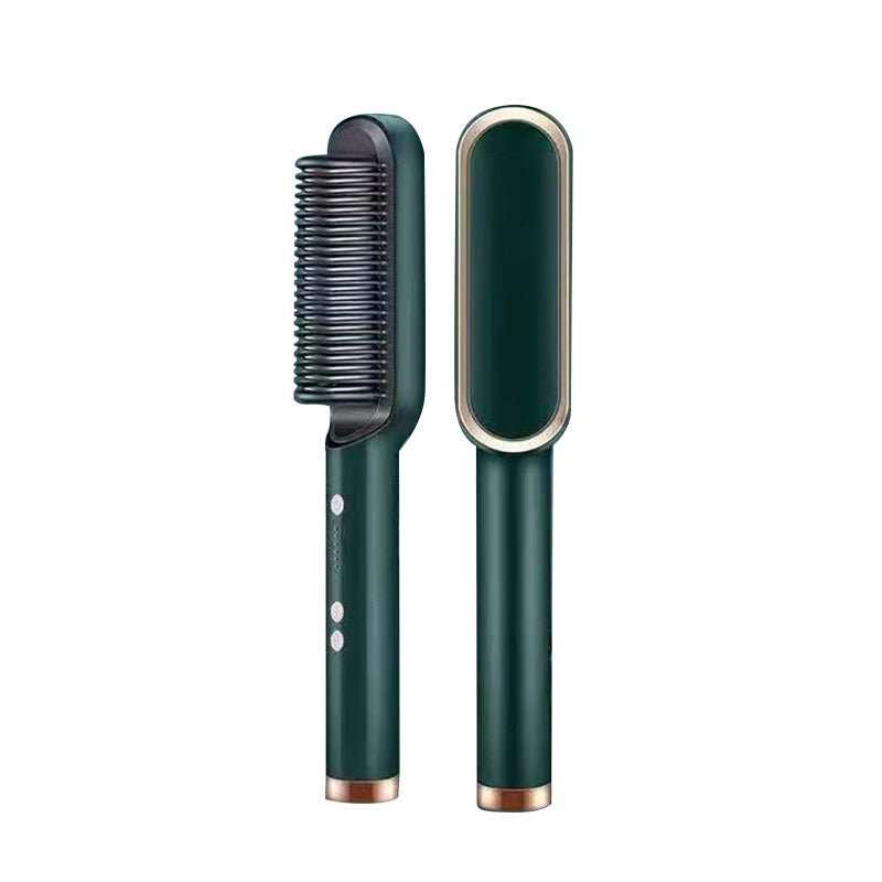 Hair Straightener Brush for Woman Hair Styling ions Straightening Curling Comb Hair Curler 5 Temperature Levels Adjustable - Image 1