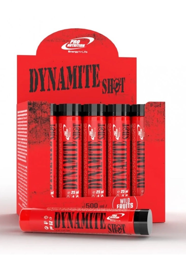 PRO NUTRITION - Pro Nutrition Dynamite Shot 20 Pieces, Blueberry - 25 ml - Image 1