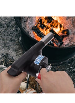 MARK STORE BBQ Fan Powerful Air Blower Manual Barbecue Fire Starter Outdoor Cooking BBQ Fan Portable Barbeque Air Blower Fast Fire Starter Bellows Cooking Lighter Tools for Outdoor Barbecue Picnic Camping Hiking  - Image 5