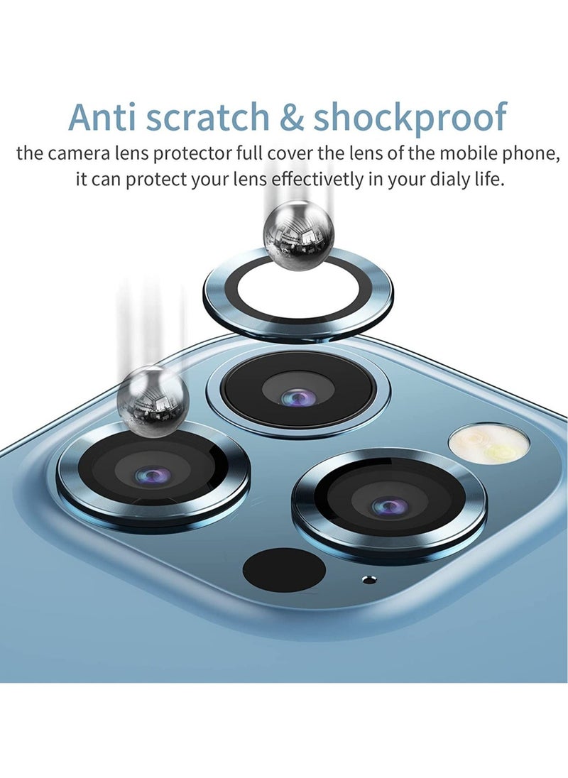 ELTRAZONE iPhone 13 Pro Max (6.7 inch)/ iPhone 13 Pro (6.1 inch) Camera Lens Protector,Anti Scrach HD Tempered Glass Camera Screen Protector - Image 4