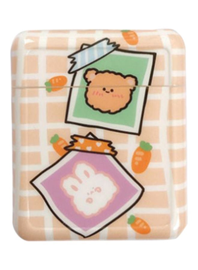 Cartoon Design Case For Apple AirPods 1/2 Beige/Green/Purple - Image 1