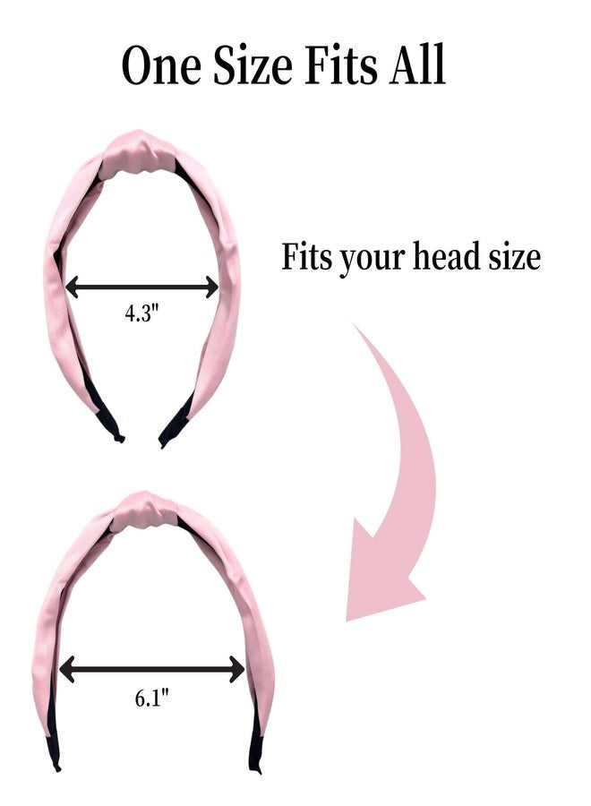 MDSTYLE Knotted Headband for Women & Girls - Top Knot Headbands for Women's Hair - Hair Accessories, Head Bands (Pink 1pc, One Size) - Image 5