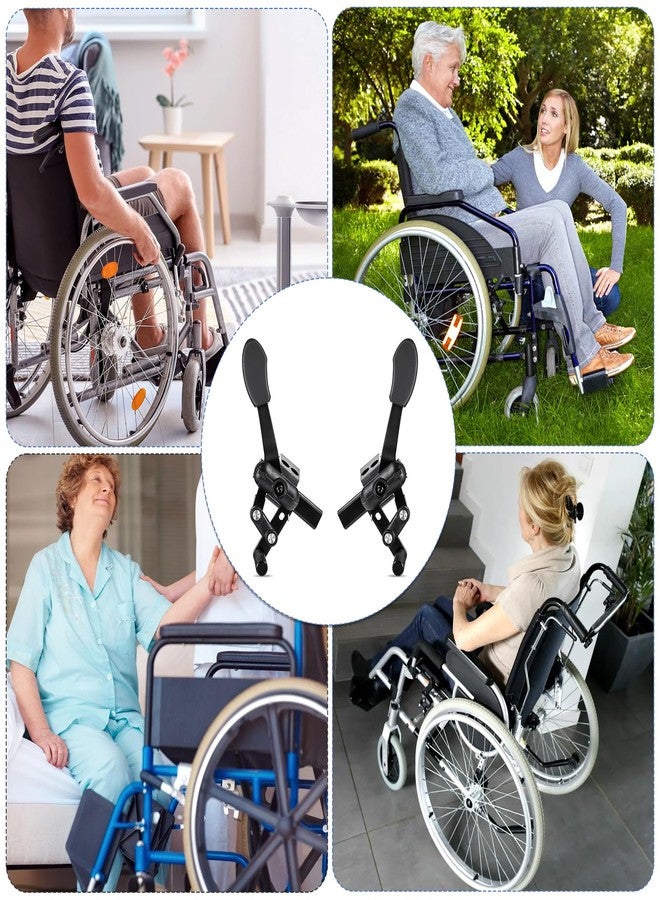 Hariendny Heavy Duty Wheelchair Brakes Wheel Locks, Drive Wheelchair Parts, Transport Chair Brake, Universal Brake Replacement Parts for 1" Tubing, Side Mount Bolt on Style(1 Pair) - Image 5
