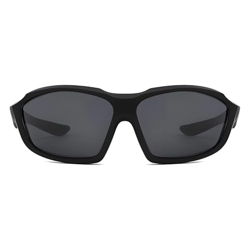 Karsaer Polarized Oversized Sports Sunglasses for Men Women Stylish Outdoor Cricket Cycling Hiking Fishing UV Protected Sunglasses E1412 - Image 2
