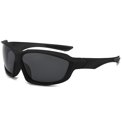 Karsaer Polarized Oversized Sports Sunglasses for Men Women Stylish Outdoor Cricket Cycling Hiking Fishing UV Protected Sunglasses E1412 - Image 1