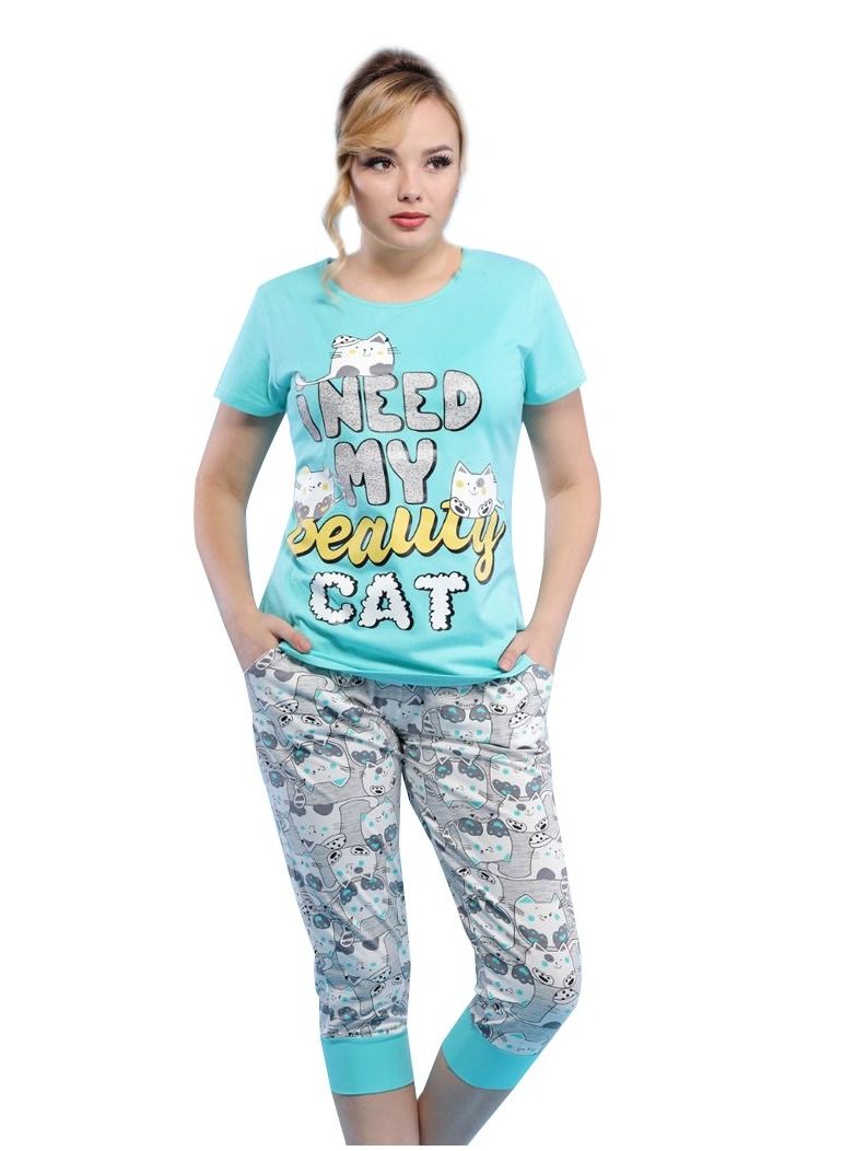 Ganna Women's cotton Bermuda pajamas - PJ 520