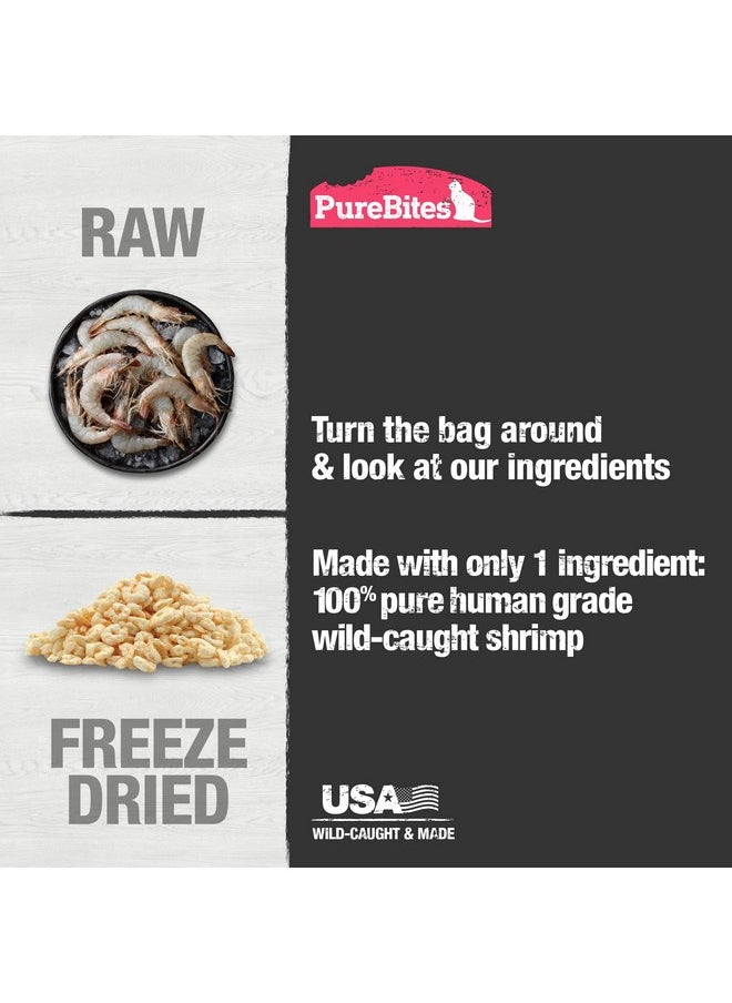 PUREBITES - PureBites Shrimp Freeze Dried Cat Treats, 1 Ingredient, Made in USA, 0.8oz - Image 1