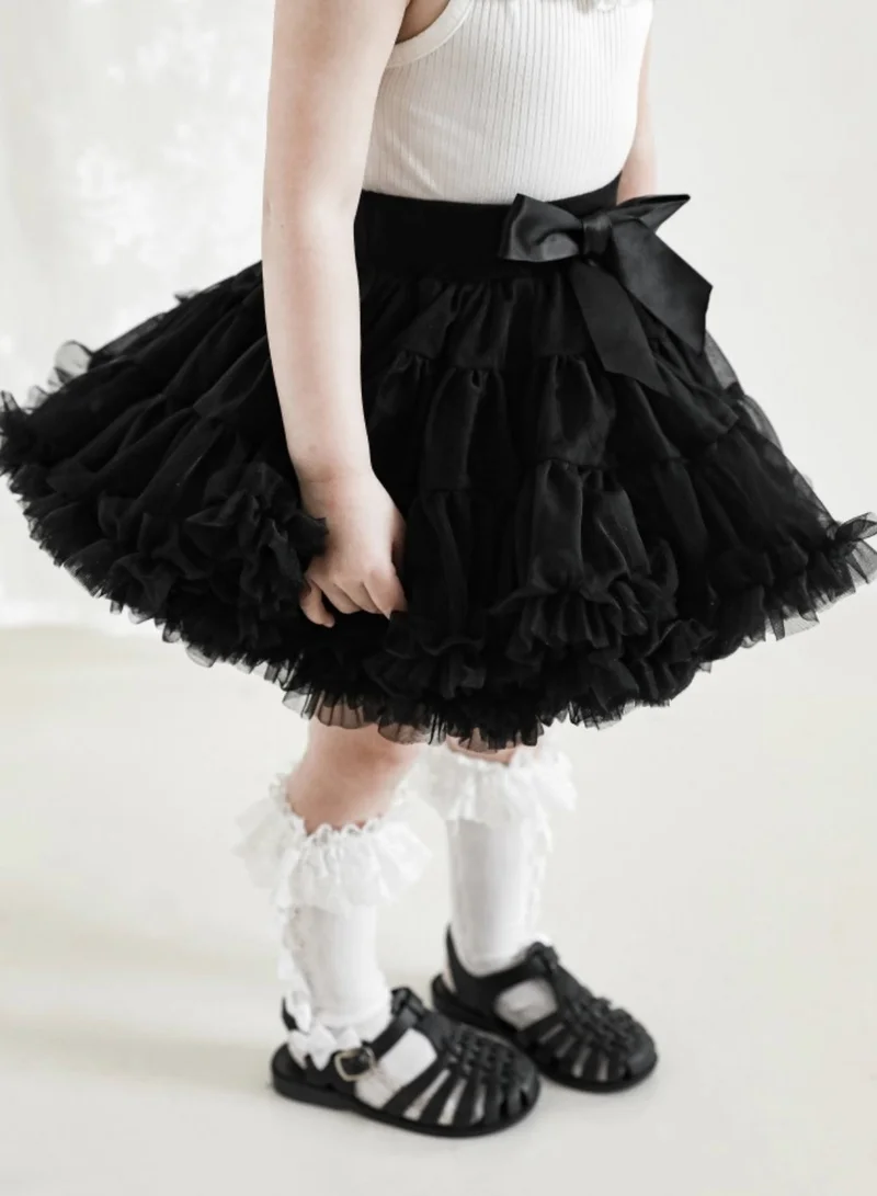 Yoehyaul Black Tutu Skirt for Girls