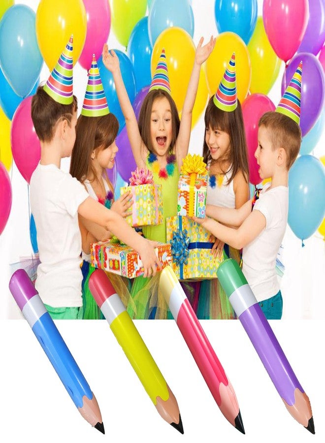 WedFeir 7pcs 27 Inch Giant Large Inflatable Pencil Balloon, Back to School Graduation Decor Hanging Inflatable Pencil Classroom Decoration for Back to School Classroom Garden Room Birthday Party Decorations. - Image 3