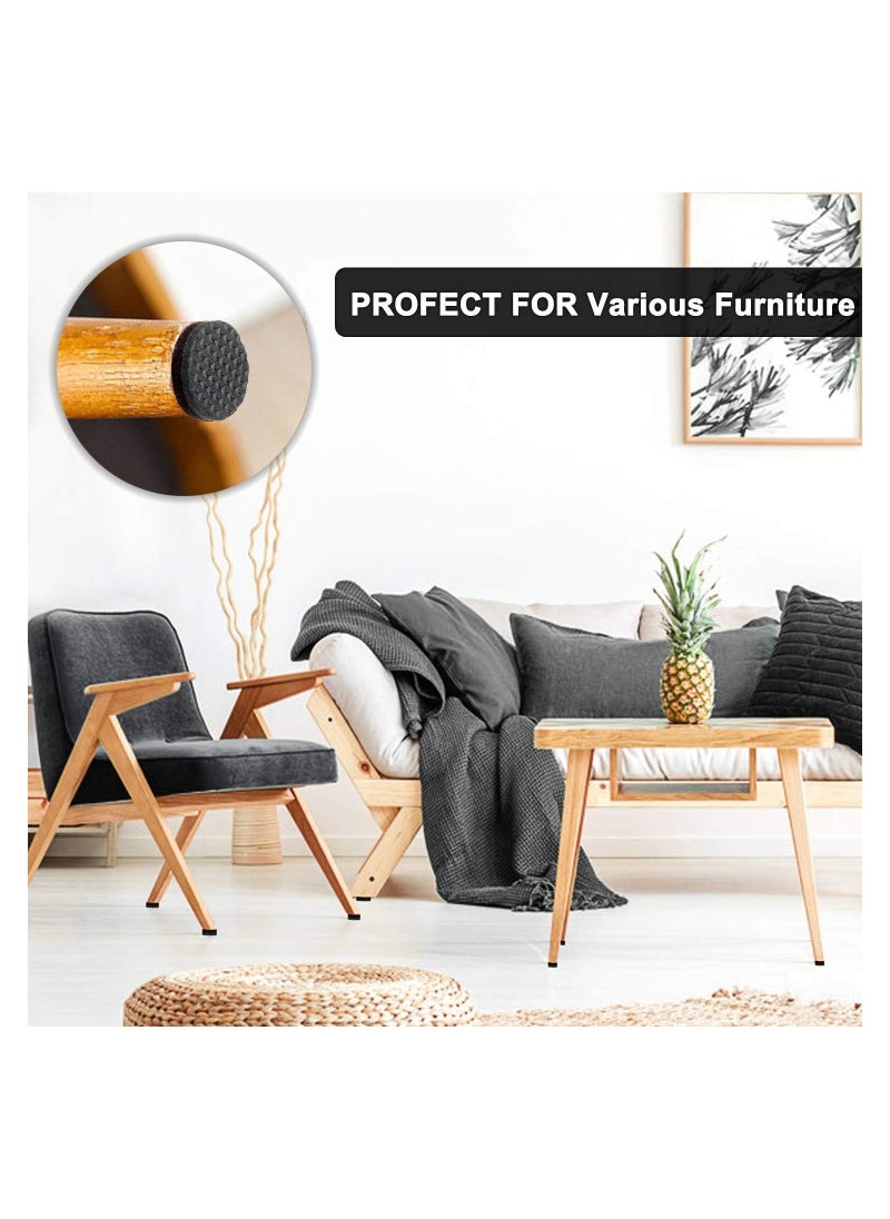 RATSAW Non-Slip Furniture Pads 60 PCS EVA Furniture Protector Self Adhesive Sticky Floor Protector Mat Furniture Grippers Chair Leg Pads Anti Scratch Foam Table Chair Sofa Sticky Floor Mat Round  - Image 5